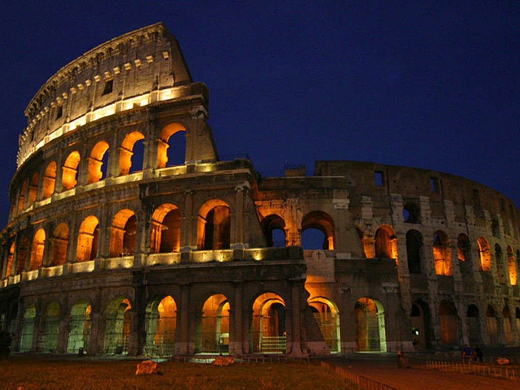 Das Kolosseum bei Nacht Quelle: Wikipedia