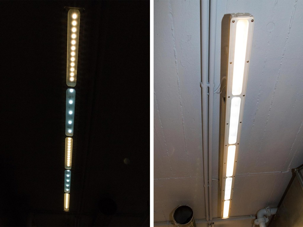 Apropos Licht, in Italien übernehmen nun LEDs die Beleuchtung der Anlage anstatt der sonst verwendeten Leuchtstoffröhren. Die LEDs ermöglichen eine farblich bessere Simulierung der morgendlichen oder untergehenden Sonne. Zudem muss man die LEDs nicht zweimal im Jahr austauschen wie die Leuchtstoffröhren.